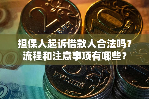 北京担保人起诉借款人合法吗？流程和注意事项有哪些？