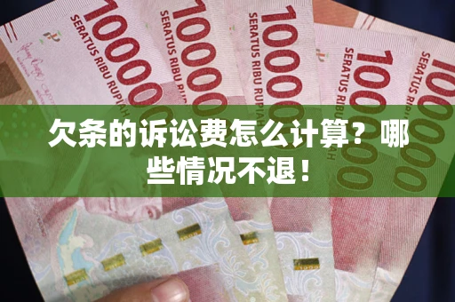 北京欠条的诉讼费怎么计算？哪些情况不退！